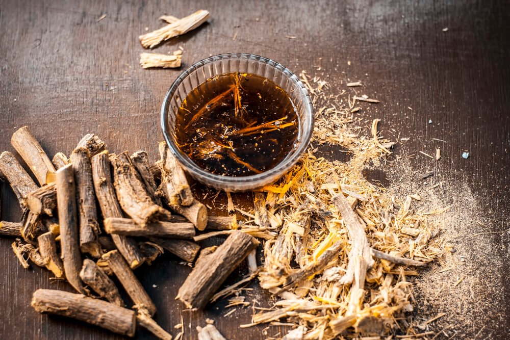 glabridin, a polyphenol found in licorice root inhibits the growth of malaria parasites without killing cells.